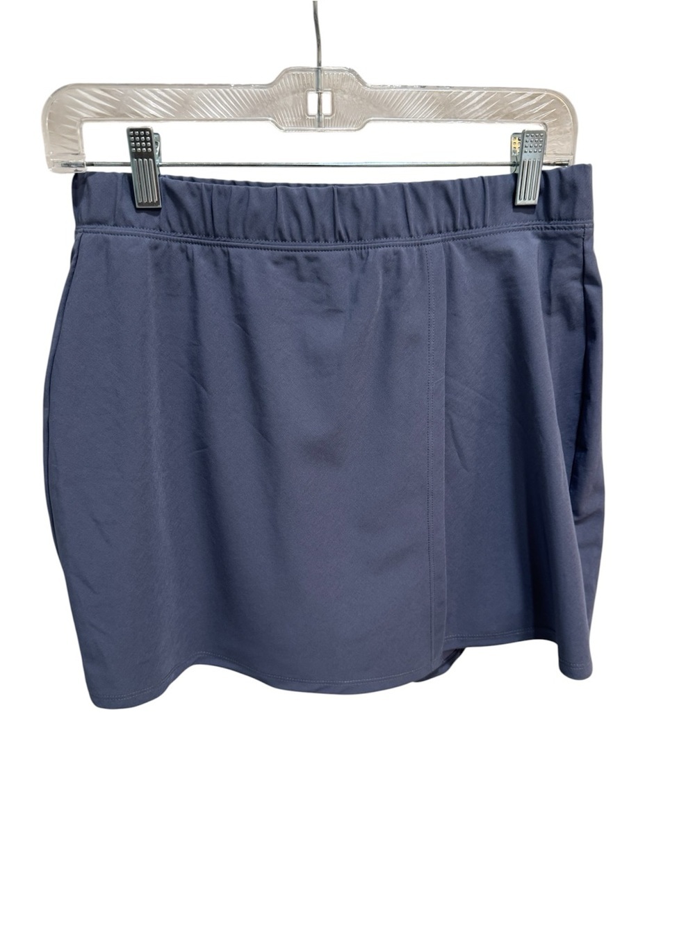 Abercrombie & Fitch Traveler Elastic Waist Pull-On Wrap Skort Blue Medium Tennis